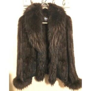 Natural Mink & Raccoon Fur Jacket